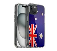 Head Case Designs Australia Australian Southern Cross Football Vintage Flags Gel Case [Military Grade Protection] Compatible with Apple iPhone 15 Plus and Compatible with MagSafe