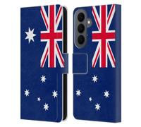 Head Case Designs Australia Australian Southern Cross Football World Flags Group 2 Leather Wallet Case Compatible With Samsung Galaxy S26 Plus