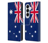 Head Case Designs Australia Australian Southern Cross Football World Flags Group 2 Leather Wallet Case Compatible With Samsung Galaxy S26