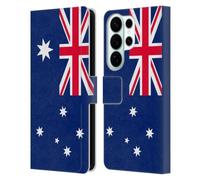 Head Case Designs Australia Australian Southern Cross Football World Flags Group 2 Leather Wallet Case Compatible With Samsung Galaxy S26 Ultra