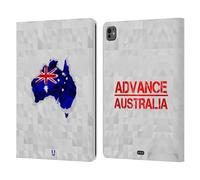 Head Case Designs Australia Geometric Maps Leather Wallet Case Compatible With Apple iPad Pro 13 M4 2024