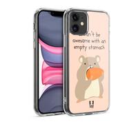 Head Case Designs Awesome Hamster Little Doses Of Nonsense And Randomness Gel Case [Military Grade Protection] Compatible with Apple iPhone 11 and Compatible with MagSafe