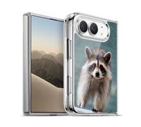 Head Case Designs Baby Raccoon Iconic Fauna Gel Case [Military Grade Protection] Compatible with Apple iPhone Duo and Compatible with MagSafe