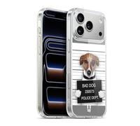 Head Case Designs Bad Dog Mugshot Funny Animals Gel Case [Military Grade Protection] Compatible with Apple iPhone 17 Pro Max and Compatible with MagSafe
