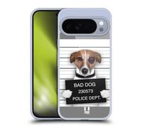 Head Case Designs Bad Dog Mugshot Funny Animals Gel Case [Military Grade Protection] Compatible with Google Pixel 10 Pro XL and Compatible with MagSafe