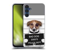 Head Case Designs Bad Dog Mugshot Funny Animals Gel Case [Military Grade Protection] Compatible With Samsung Galaxy A15