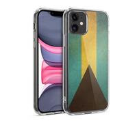 Head Case Designs Bahamas Bahamian Vintage Flags Set 3 Gel Case [Military Grade Protection] Compatible with Apple iPhone 11 and Compatible with MagSafe