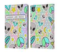 Head Case Designs Basic Humans Aliens Leather Wallet Case Compatible With Apple iPad Pro 11 M4 2024