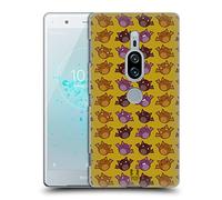 Head Case Designs Bat Pattern Halloween Kawaii Hard Back Case Compatible With Sony Xperia XZ2 Premium