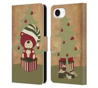 Head Case Designs Bear Christmas Classics Leather Wallet Case Compatible With Apple iPhone 16e