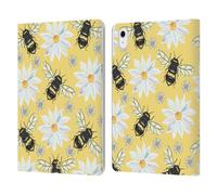 Head Case Designs Bees Watercolour Insects Leather Wallet Case Compatible With Apple iPad Air 11 2020/2022/2024/2025