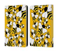 Head Case Designs Big Bee Bugged Life Leather Wallet Case Compatible With Amazon Kindle 11th Gen (2024)