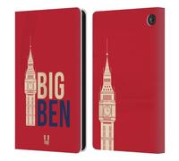 Head Case Designs Big Ben London Best Leather Wallet Case Compatible With Amazon Fire 7 2022