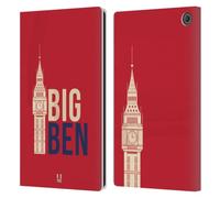 Head Case Designs Big Ben London Best Leather Wallet Case Compatible With Amazon Fire Max 11 2023