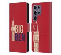 Head Case Designs Big Ben London Best Leather Wallet Case Compatible with Samsung Galaxy S25 Ultra