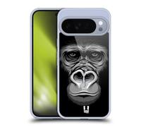Head Case Designs Big Gorilla Big Face Illustrated 2 Gel Case [Military Grade Protection] Compatible with Google Pixel 10 Pro XL and Compatible with MagSafe