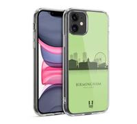 Head Case Designs Birmingham Landmark Silhouettes - Uk Gel Case [Military Grade Protection] Compatible with Apple iPhone 11 and Compatible with MagSafe