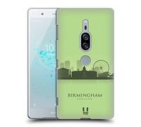 Head Case Designs Birmingham Landmark Silhouettes - Uk Hard Back Case Compatible With Sony Xperia XZ2 Premium