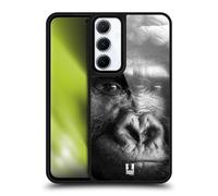 Head Case Designs Black And White Gorilla Wildlife Gel Armour Case [Military Grade Protection] Compatible With Samsung Galaxy A55 5G