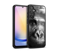 Head Case Designs Black And White Gorilla Wildlife Gel Armour Case [Military Grade Protection] Compatible With Samsung Galaxy A25 5G