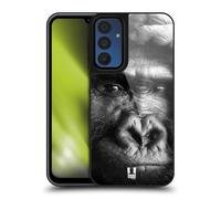Head Case Designs Black And White Gorilla Wildlife Gel Armour Case [Military Grade Protection] Compatible With Samsung Galaxy A15