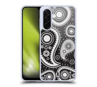 Head Case Designs Black Paisley Patterns Series 2 Gel Case [Military Grade Protection] Compatible With Samsung Galaxy A26 5G