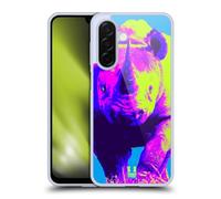 Head Case Designs Black Rhino Running Wild Pop Prints Gel Case [Military Grade Protection] Compatible With Samsung Galaxy A26 5G