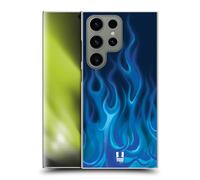 Head Case Designs Blue Blaze Hot Rod Flames Hard Back Case Compatible With Samsung Galaxy S24 Ultra 5G