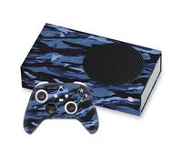Head Case Designs Blue Camo Camouflage Vinyl Sticker Gaming Skin Decal Cover Compatible With Xbox Series S Console and Controller Bundle
