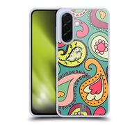 Head Case Designs Blue Green Paisley Patterns Gel Case [Military Grade Protection] Compatible With Samsung Galaxy A36 5G
