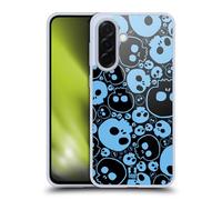 Head Case Designs Blue Jazzy Skulls Gel Case [Military Grade Protection] Compatible With Samsung Galaxy A36 5G
