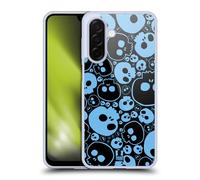 Head Case Designs Blue Jazzy Skulls Gel Case [Military Grade Protection] Compatible With Samsung Galaxy A26 5G