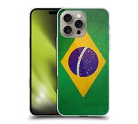 Head Case Designs Brazil Brazilian Brasil Flag Vintage Flags Hard Back Case Compatible With Apple iPhone 16 Pro Max