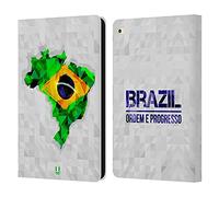 Head Case Designs Brazil Geometric Maps Leather Wallet Case Compatible With Apple iPad Air 2 (2014)