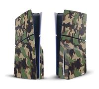 Head Case Designs Brown And Green Camo Camouflage Vinyl Sticker Gaming Skin Decal Cover Compatible With Sony PlayStation 5 PS5 Slim/Pro Disc Edition Console