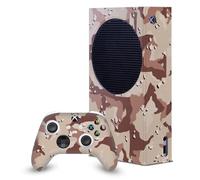 Head Case Designs Brown Camo Camouflage Game Console Wrap and Game Controller Skin Bundle Compatible With Xbox Series S Console & Controller Bundle