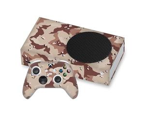 Head Case Designs Brown Camo Camouflage Vinyl Sticker Gaming Skin Decal Cover Compatible With Xbox Series S Console and Controller Bundle