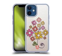 Head Case Designs Bunch Of Flowers Quilling Gel Case [Military Grade Protection] Compatible with Apple iPhone 12 Mini and Compatible with MagSafe