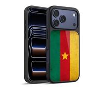 Head Case Designs Cameroon Vintage World Flags Gel Armour Case [Military Grade Protection] Compatible With Apple iPhone 17 Pro