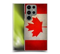 Head Case Designs Canada Canadian Maple Leaf Grunge Country Flags Hard Back Case Compatible With Samsung Galaxy S24 Ultra 5G
