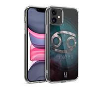Head Case Designs Cancer Nebula Zodiac Symbols Gel Case [Military Grade Protection] Compatible with Apple iPhone 11 and Compatible with MagSafe