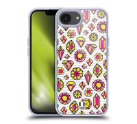 Head Case Designs Candy Gems Vivid Printed Jewels Gel Case [Military Grade Protection] Compatible with Apple iPhone 16e and Compatible with MagSafe