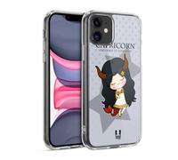 Head Case Designs Capricorn Kawaii Zodiac Signs Gel Case [Military Grade Protection] Compatible with Apple iPhone 11 and Compatible with MagSafe