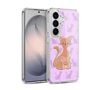 Head Case Designs Cat Animal With Offspring Gel Case [Military Grade Protection] Compatible with Samsung Galaxy S26 and Compatible with MagSafe