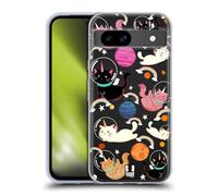 Head Case Designs Cat Space Unicorns Gel Case [Military Grade Protection] Compatible With Google Pixel 8a