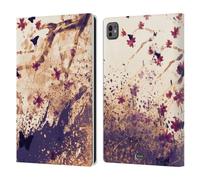 Head Case Designs Cherry Blossoms Floral Drips Leather Wallet Case Compatible With Apple iPad Pro 11 M4 2024