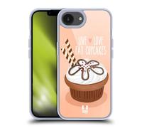 Head Case Designs Chocolate Wafer Cupcake Happiness Gel Case [Military Grade Protection] Compatible with Apple iPhone 16e and Compatible with MagSafe