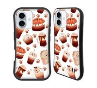 Head Case Designs Chow Chow Kawaii Puppies And Sweets Hybrid Case Compatible With Apple iPhone 16