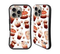 Head Case Designs Chow Chow Kawaii Puppies And Sweets Hybrid Case Compatible With Apple iPhone 16 Pro