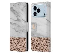 Head Case Designs Classic Marble Trend Mix Leather Wallet Case Compatible With Apple iPhone 17 Pro